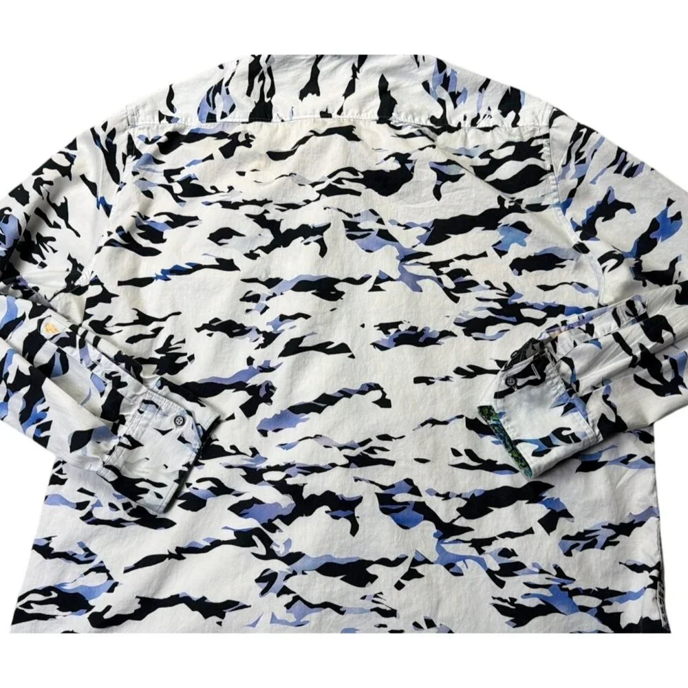 Robert Graham Mens Long Sleeve Button-Up Shirt 2XL Multicolor Abstract Pattern - Picture 5 of 9